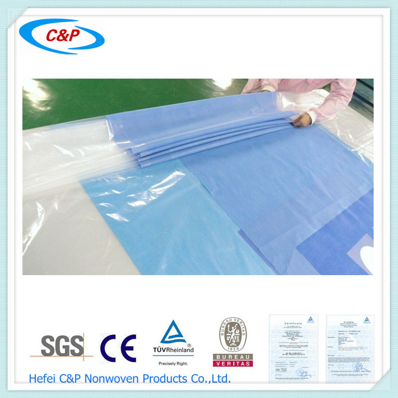 Medical Radial Femoral Angiography Drape With Dual Windows