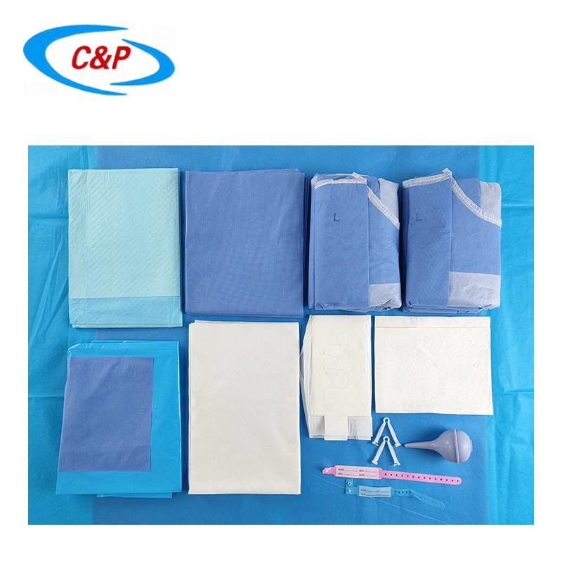 Cvc Drape Pac CE ISO13485 Approved Delivery Drape Set Pack Sterile For Hospitals And ...
